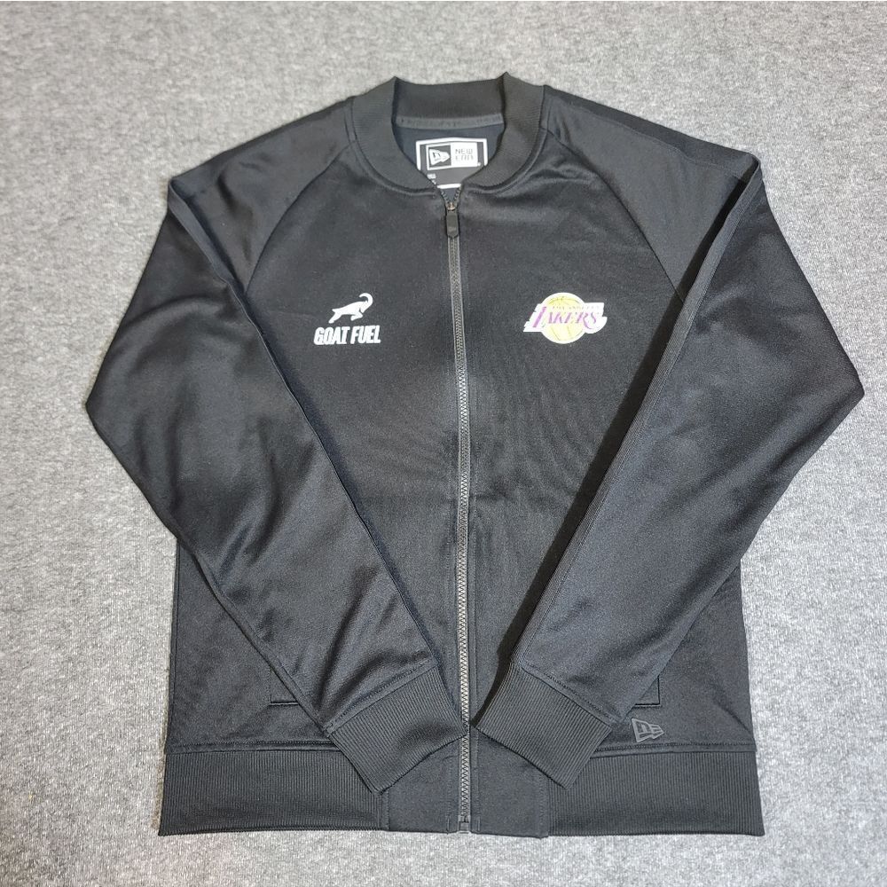 New Era GOAT Fuel Los Angeles Lakers Full Zip Track Jacket Men’s S Black.Rare